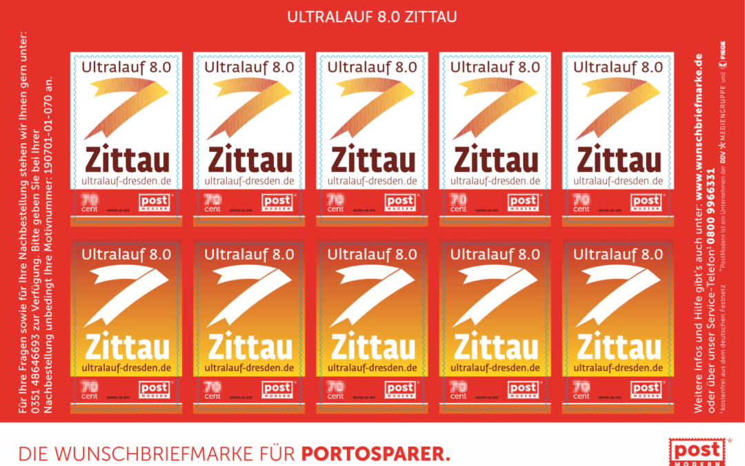 Die Ultralauf 8.0 Briefmarke