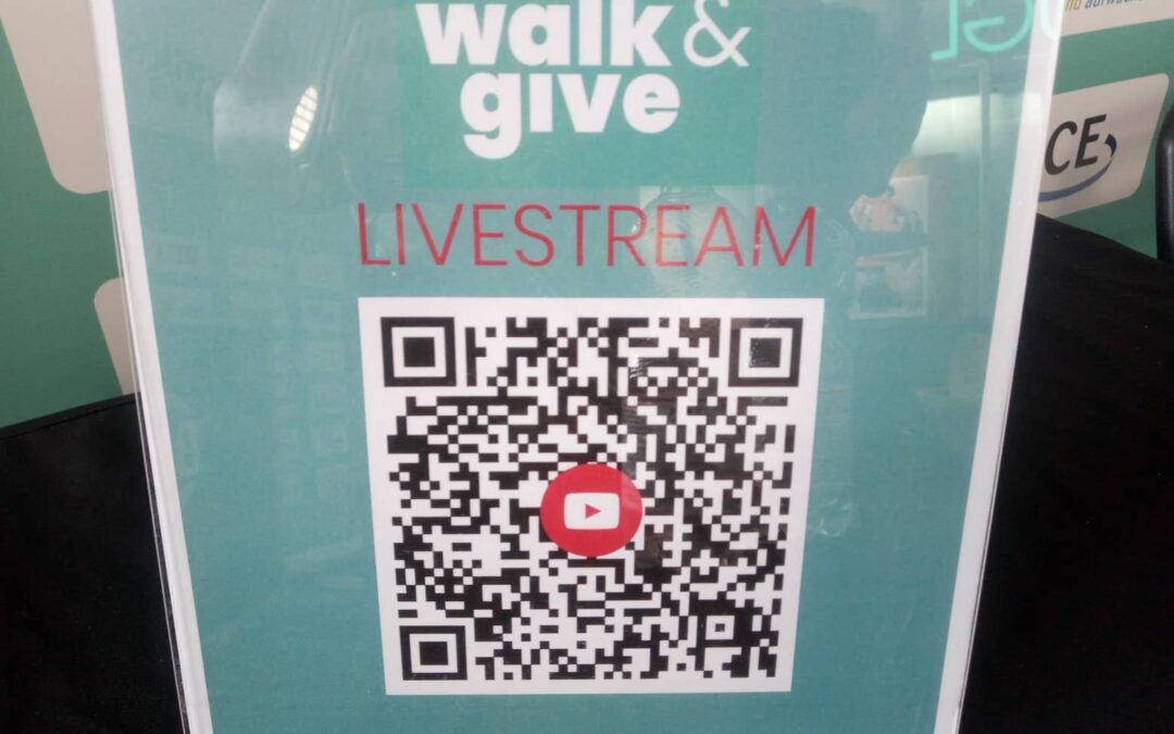Livestream beim Walk & Give
